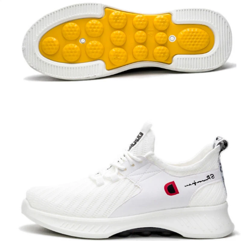 

Men Casual Work Safety Walking Shoes Lightweight Reathable Work Shoe Safety Boots Tenis Masculino
