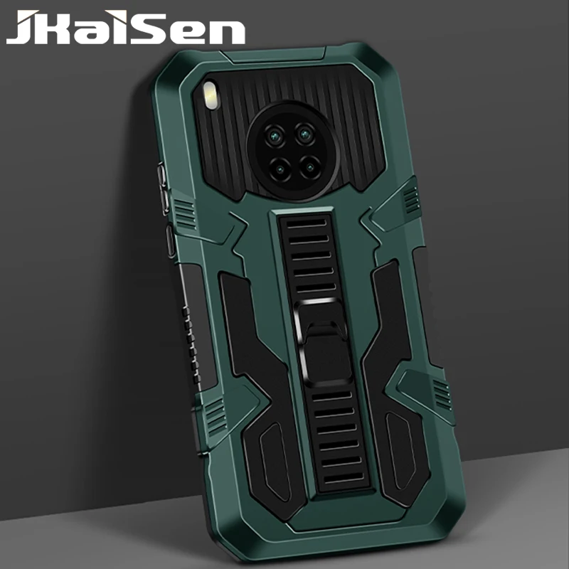 

JKaiSen Shockproof Protective Case For Redmi Note 9T 9 4G Strong Anti-Drop Bracket Phone Back Case For Redmi Note 9 5G 9Pro 5G