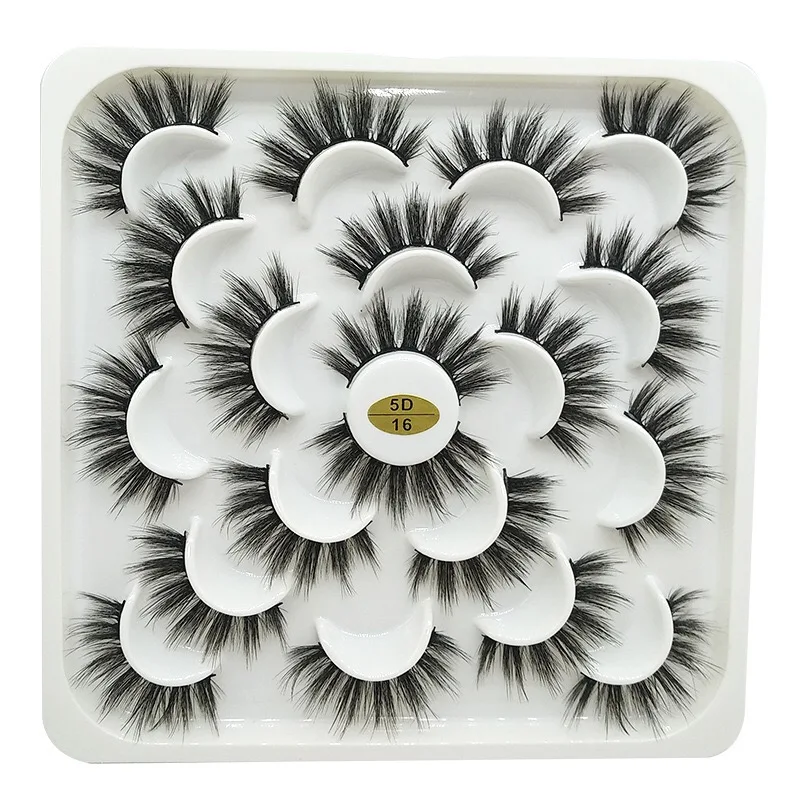 Mink eyelashes 3d mink hair eyelashes10 pairs long makeup 3d faux nature fake lashes extension false eyelashes Wholesale(10P
