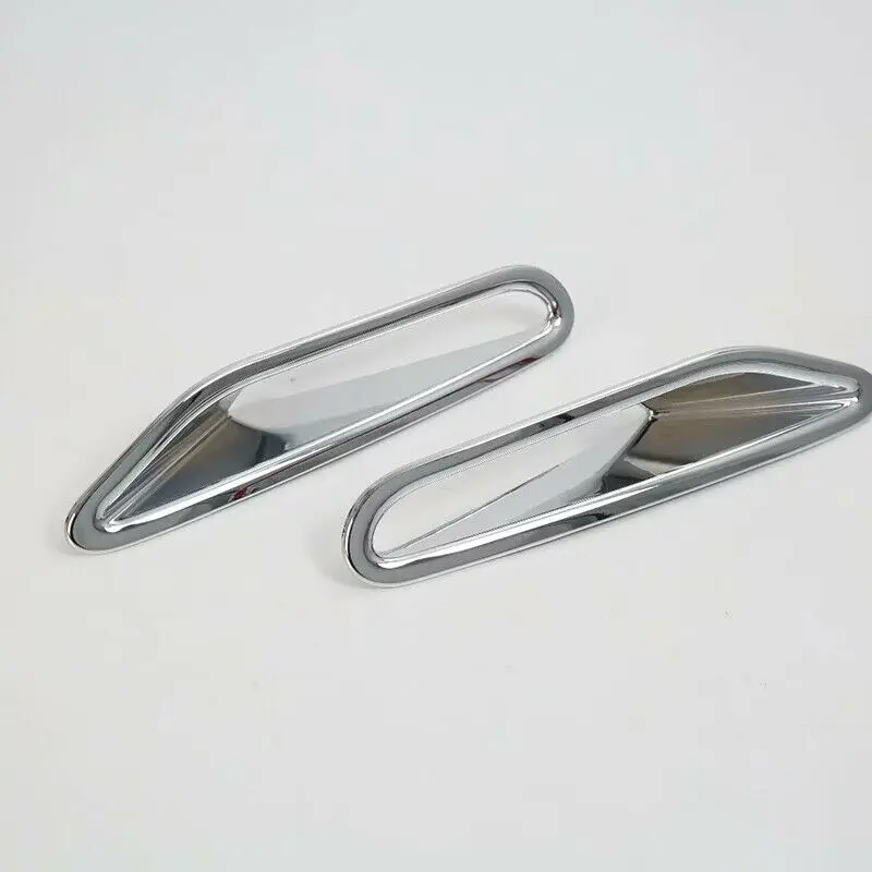 2 * Хромовая Серебряная задняя крышка для противотуманного светильника из