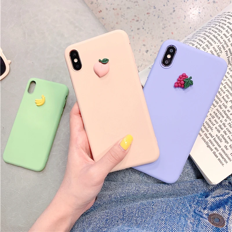 3D с милым фруктовым силиконовый чехол для samsung galaxy A70 A80 A60 A50 A40 A30 A20 A10 задняя крышка на 70 50 40 30 M20 M30 чехол для телефона