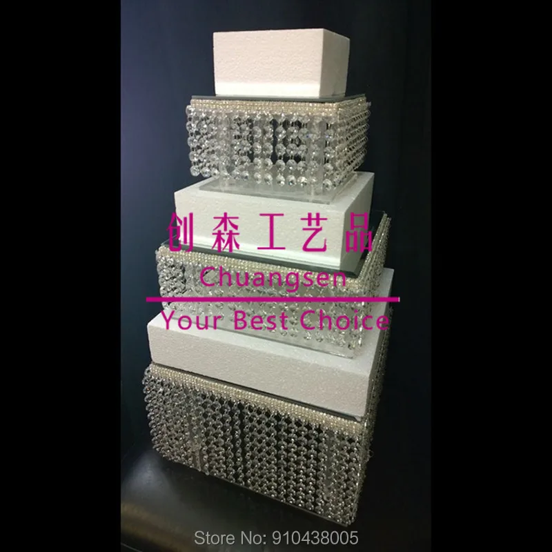 Cheap beautiful cupcake stand acrylic crystal cake wedding party event deco holders | Дом и сад