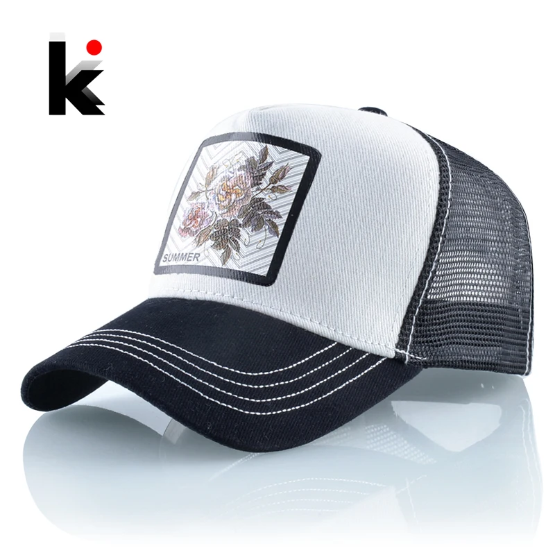 Бейсболка с сетчатым верхом для мужчин и женщин уличная Кепка