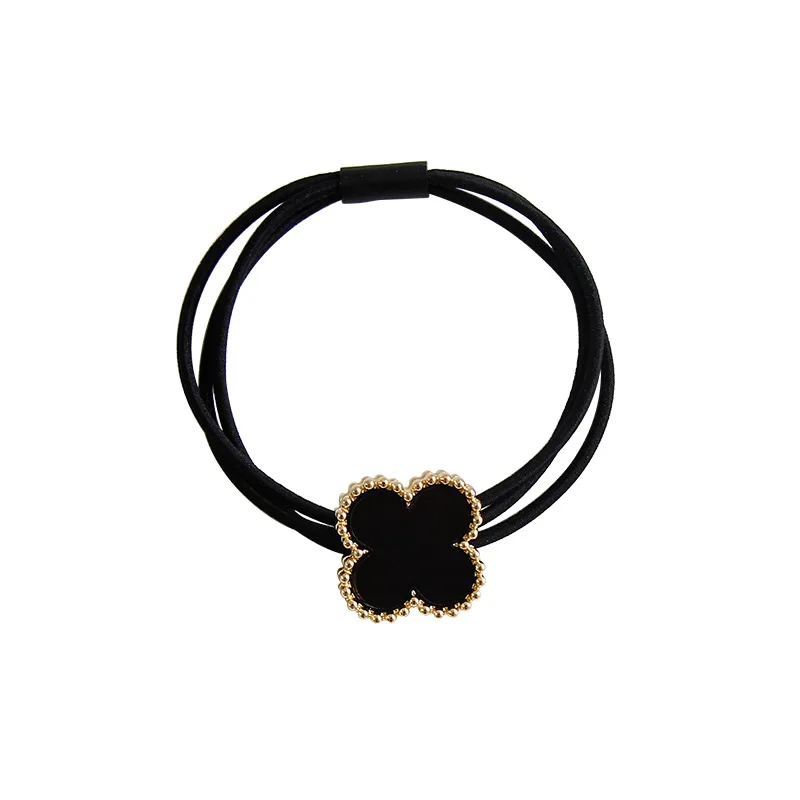 

Hair Band Headrope Korea Small Fresh And Simple Adult Mori Female Four Leaf Grass Tie Leather Band Hair Accessories