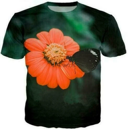 

New Fashion MenWomen Beautiful Rose Flower 3D Print Casual TShirt Short Sleeve