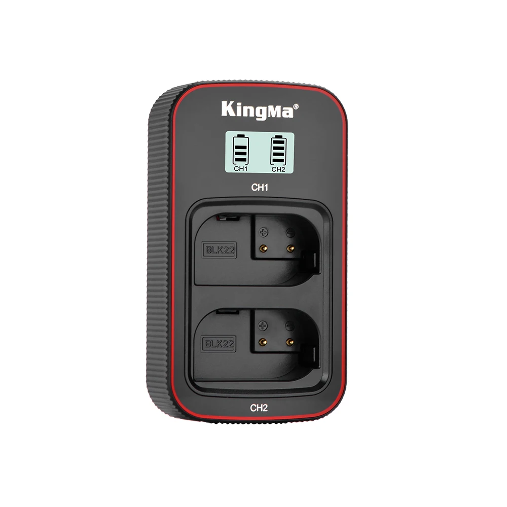 Carregador para Panasonic Carregador de Bateria Kingma Duplo Bateria Lumix Dc-s5 Dc-s5k Gh5m2 Câmera Dmw Blk22 Dmw-blk22 Lcd Usb