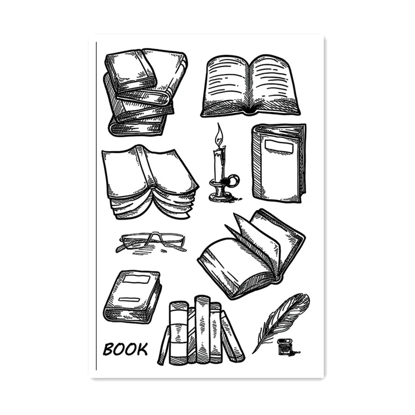 11x16 см книги прозрачное уплотнение прозрачные штампы силиконовый валик для