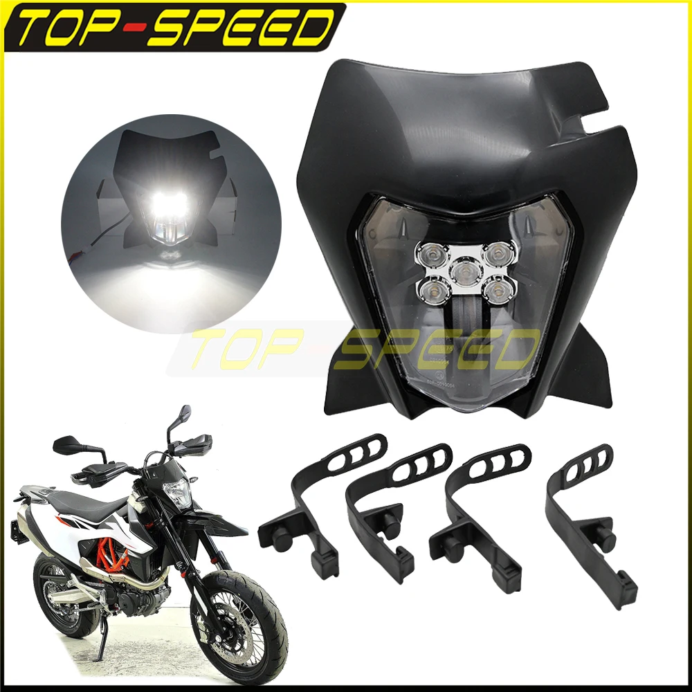

E8 Emark 12V 30W Enduro Dual Sport Motorcycle LED Headlight For 350 EXC-F 2014 500 EXC 2014 200 XC-W 2015 250 XC-F 2015