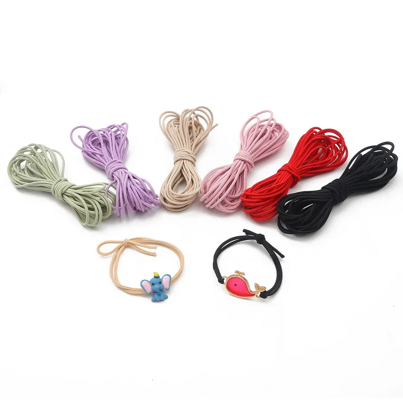 5Meters 10 Colors 2MM Elastic Stretch Cord Beads String Strap Rope Bead thread For Bracelet DIY Sewing Accessories | Дом и сад