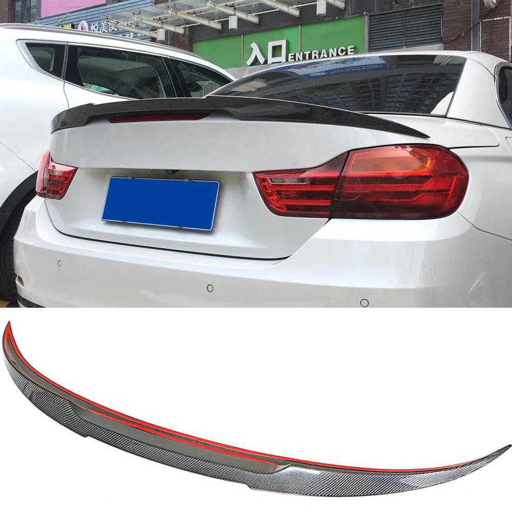 Carbon Fiber Rear Trunk Wing Spoiler for BMW 4 Series F33 F83 M4 Convertible 2014 - 2019 Car Boot Lip | Автомобили и мотоциклы