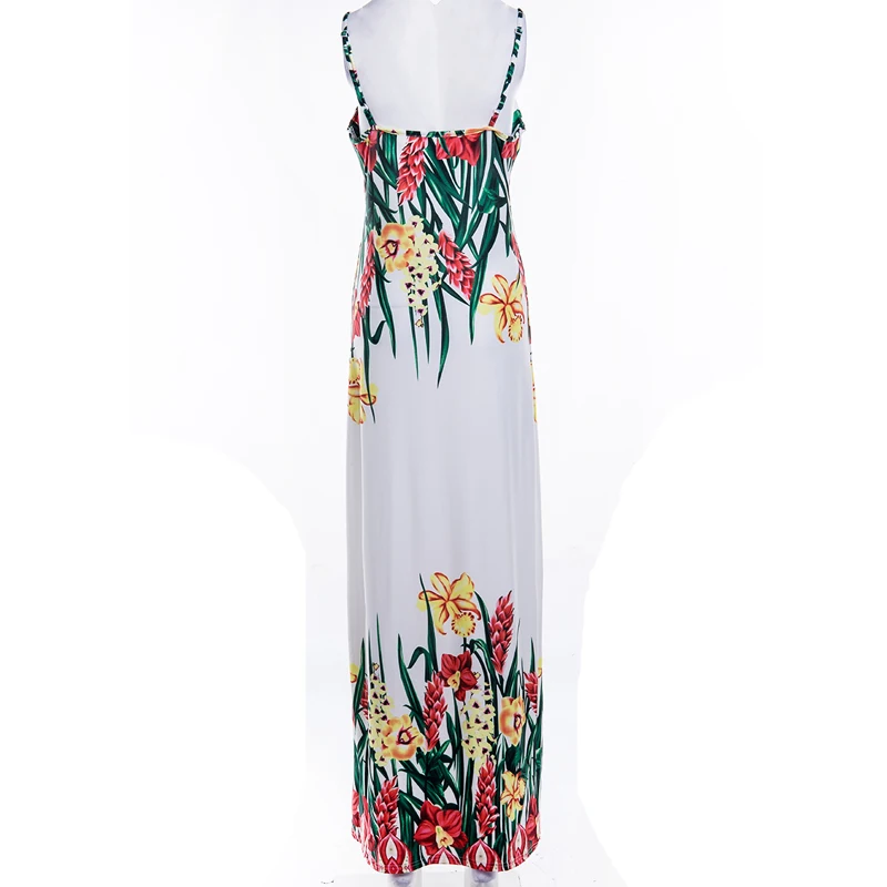 Платье женское длинное на бретелях элегантный вечервечерние сарафан с глубоким