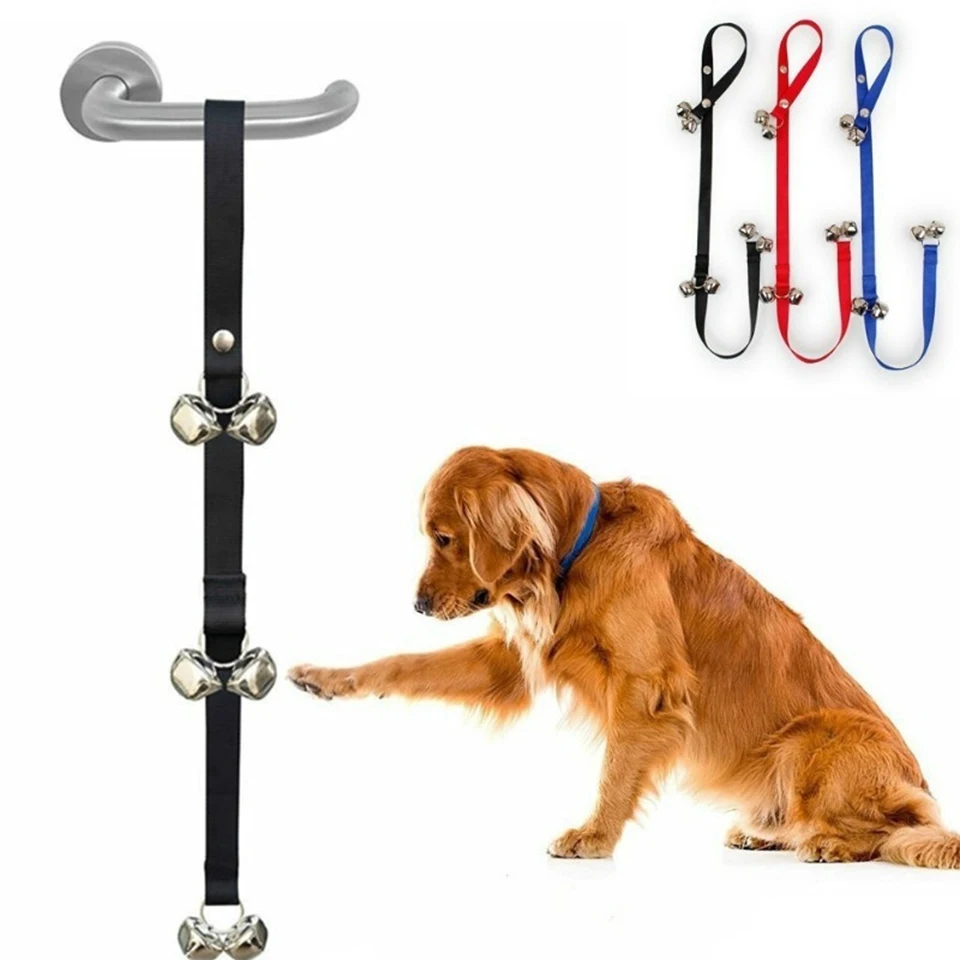 Маленький Лесной щенок колокольчики дверные звонки для собак ручка тренировки