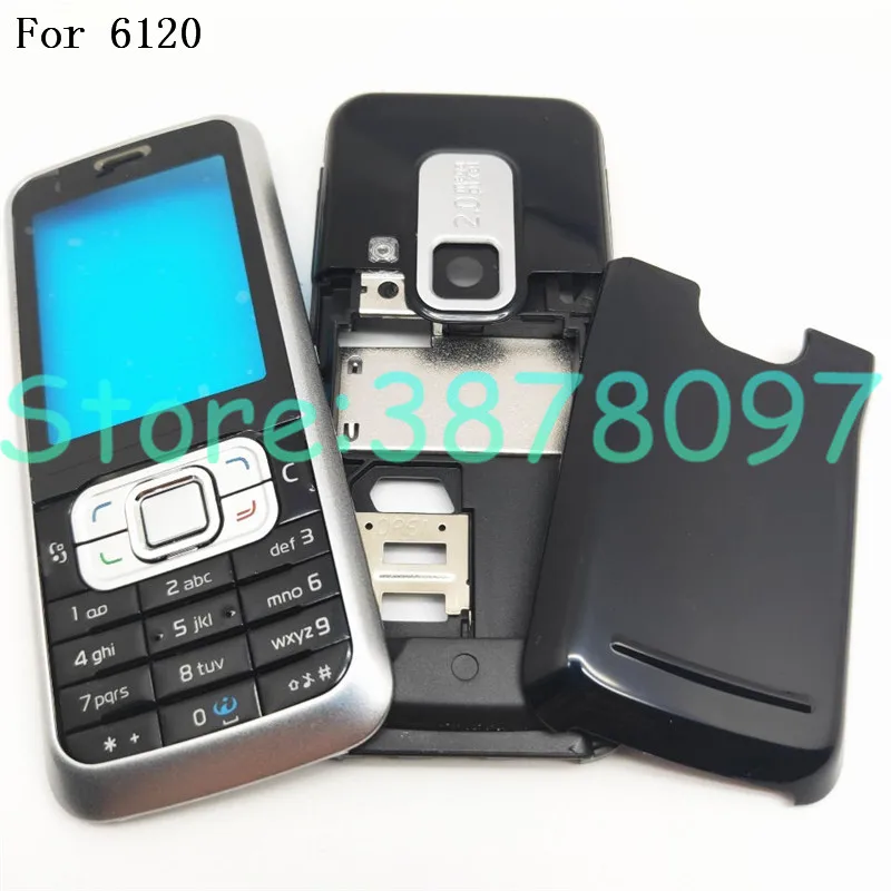 Чехол для телефона Nokia Asha 6120 6120C + клавиатура задняя крышка аккумулятора с