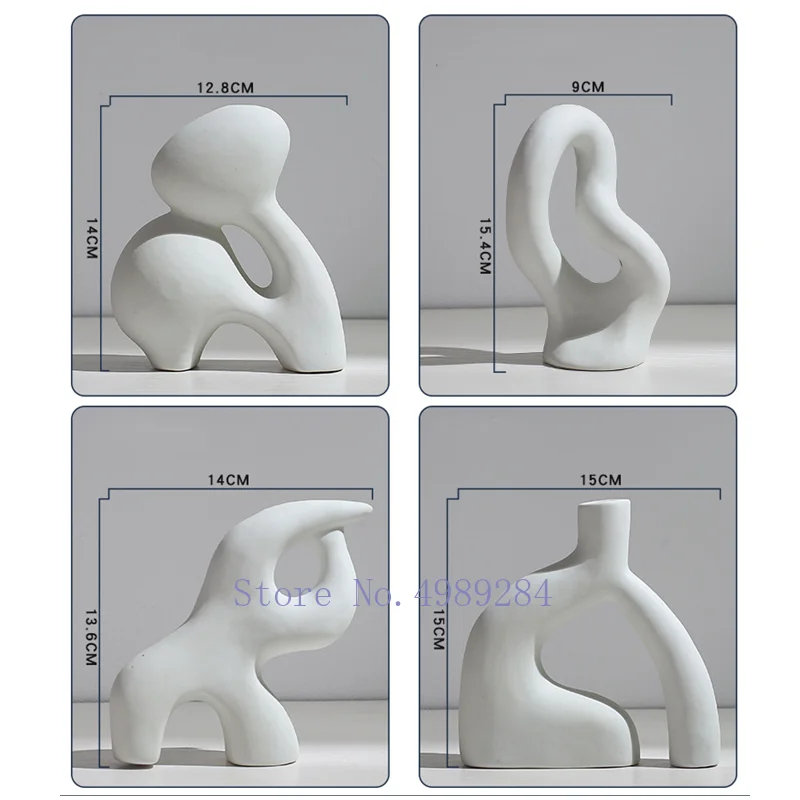 Керамическая ваза абстрактная Цветочная композиция ремесленные украшения для