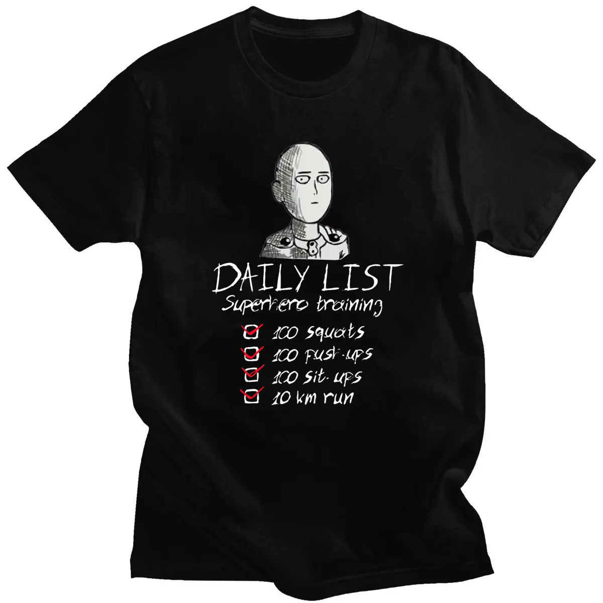 

One Punch Man T-shirt Saitama Sensei Japan Anime Men Tshirts 2021 Summer New Tops Casual Harajuku Oversized Tshirt Fashion Male