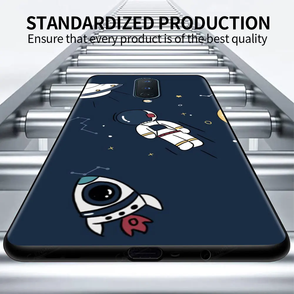 Чехол для OnePlus 8T 8 Nord N10 5G 7 9 7T 9R чехол телефона 1 + 2 N100 N200 Z черный из ТПУ Вселенной