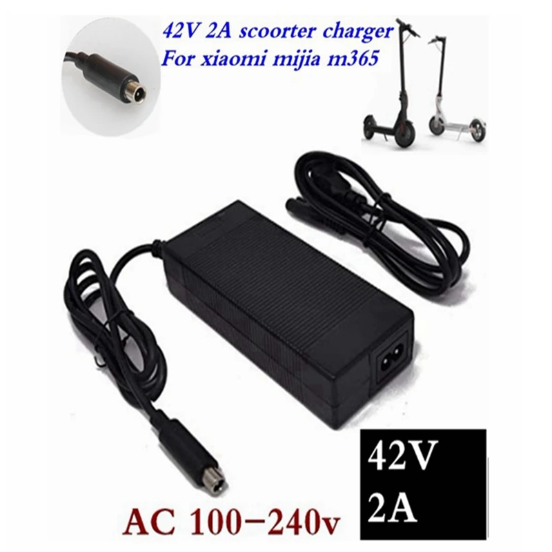 42V 2A RCA 8mm electric scooter charger For Segway Ninebot ES1 ES2 ES4 E22 ES1L Electric Scooter 36V Li-ion Battery