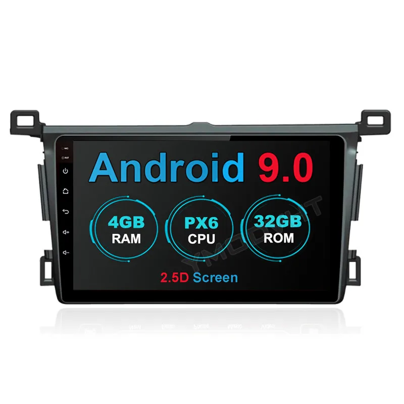 YMODVHT 2.5D 9 дюймов 4 Гб + 64 ГБ Android 0 автомобильный DVD радиоприемник для Toyota RAV4 Rav 2013 to 2016