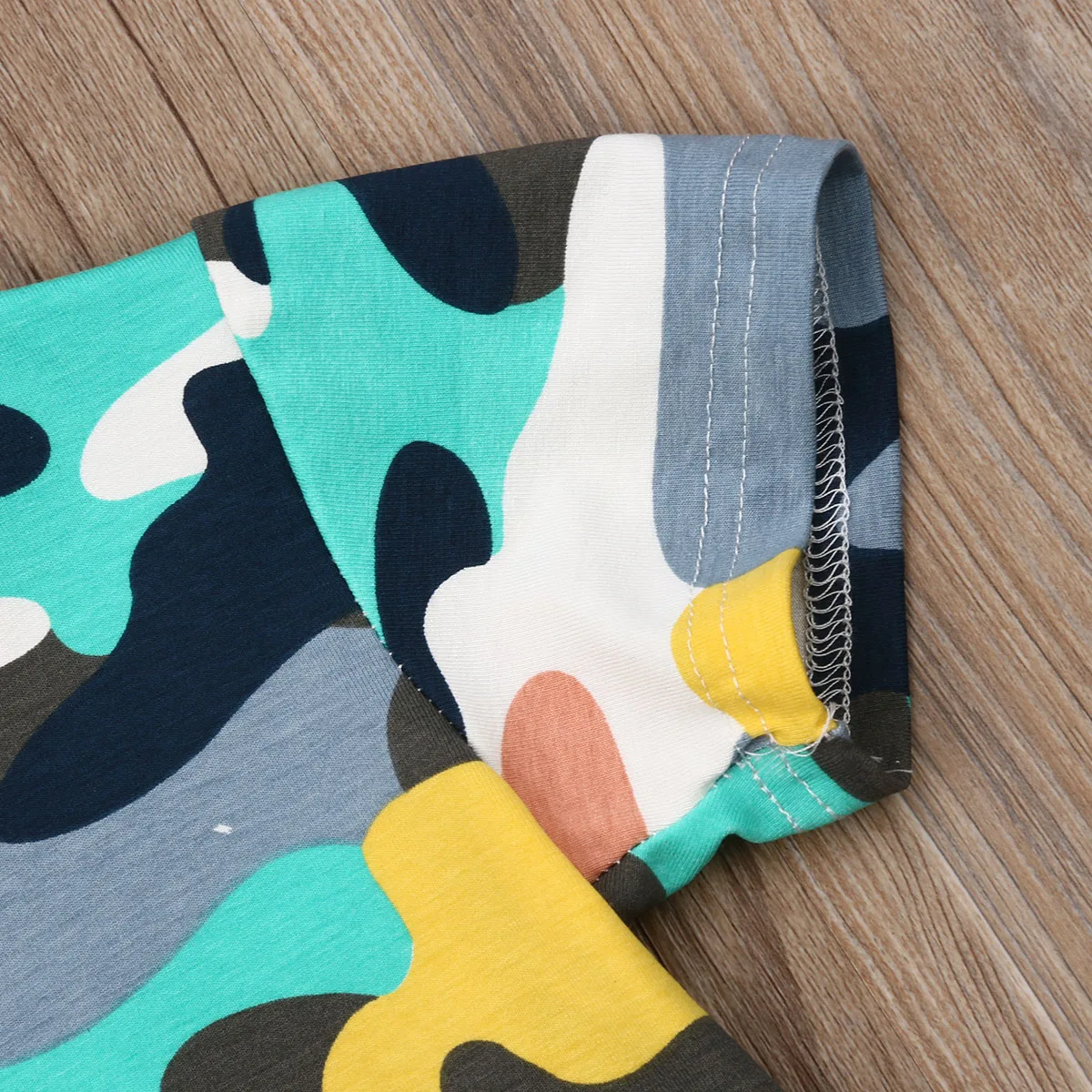 От 1 до 6 лет камуфляжные для мальчика короткий рукав футболки Детские мальчиков