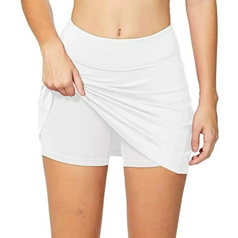 

Women's Tennis Skirts Run Yoga Inner Shorts Elastic Sports Golf Pockets Shorts Badminton Tennis Sports Uniform Golf Hot Selling