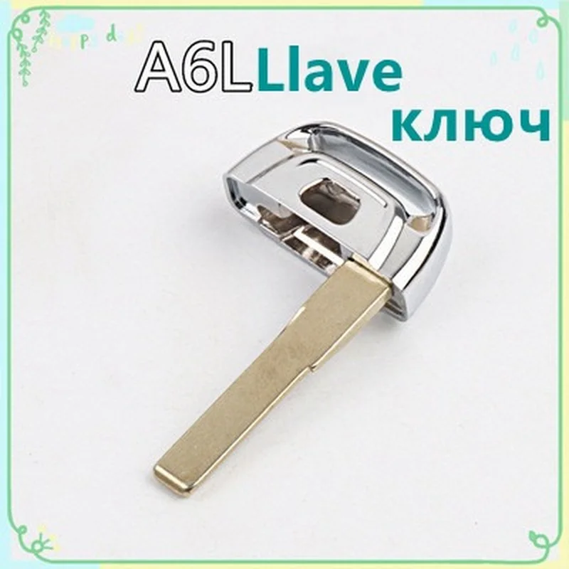 

llave de insercion en blanco sin cortar para Audi A4l, A3, A4, A5, A6, A8 Q5,Q7, A6, A8 carcasa de mando a distancia de repuesto
