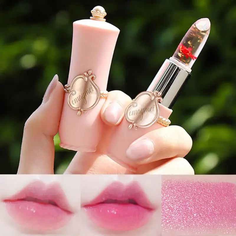 

Lasting Transparent Long Lasting Jelly Lipstick Lip Care Moisturizing Repair Waterproof No Shading 6 Flowers Cosmetics TSLM1