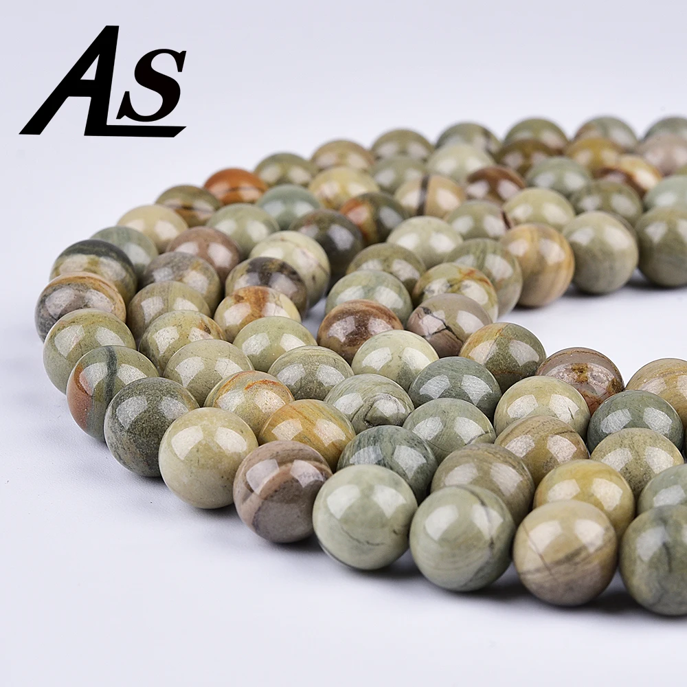 Asingeloo Фарфор Серый яшма Лабрадорит натуральный камень бусины для изготовления