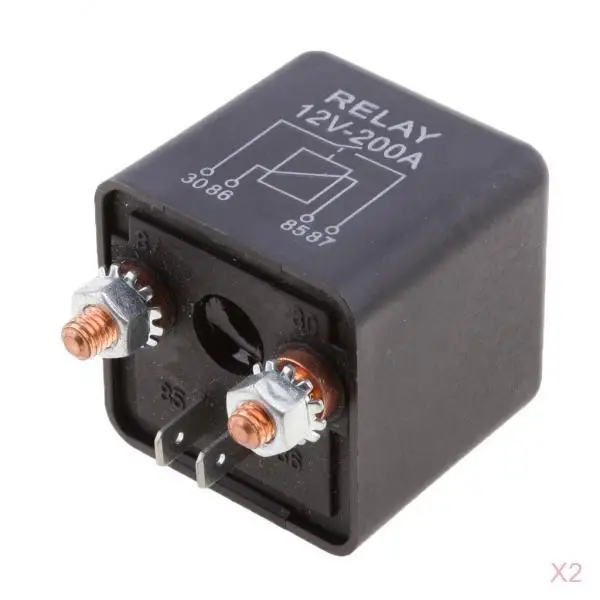 2x12V сверхмощное разделение зарядки/лебедки 200 Amp реле автомобиль ван лодка 200A 4