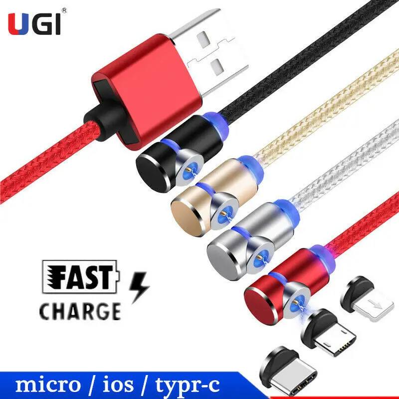 

UGI 3 in 1 Magnetic Charging Cable Charger USB C Type C Cable Micro USB Android Cable For IOS Charging For Samsung Xiaomi Huawei
