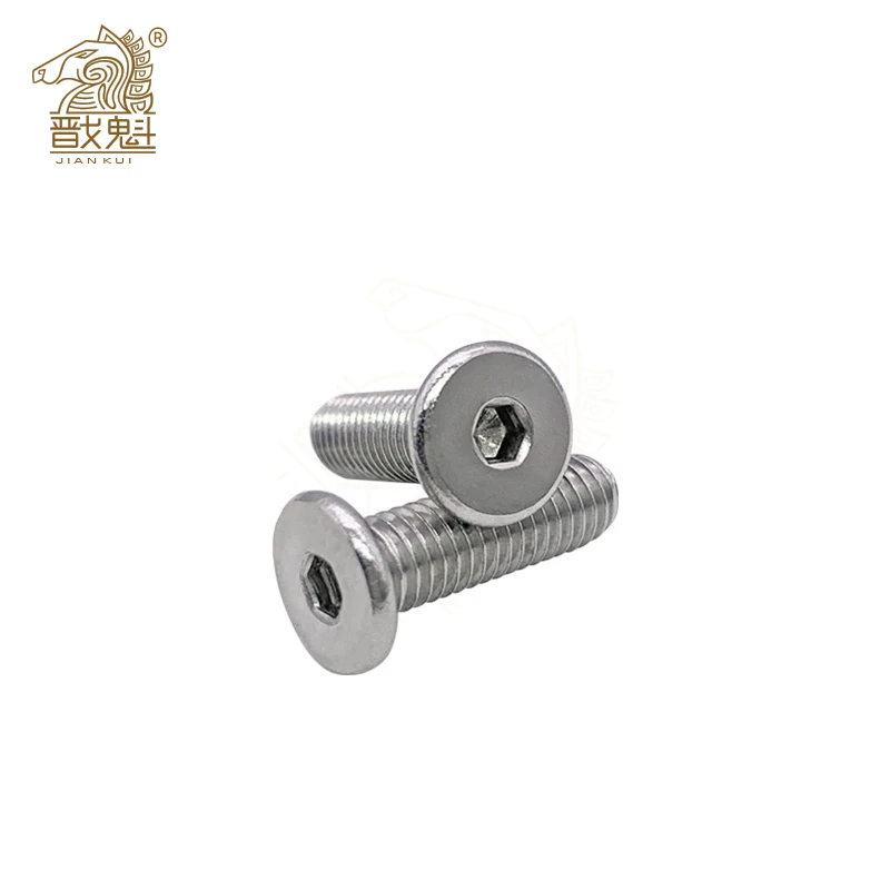 5-50p CM M2 M2.5 M3 M4 M5 M6 M8 304 Stainless Steel Hex Socket Ultra Thin Super Low Flat Wafer Allen Cap Bolt image 3