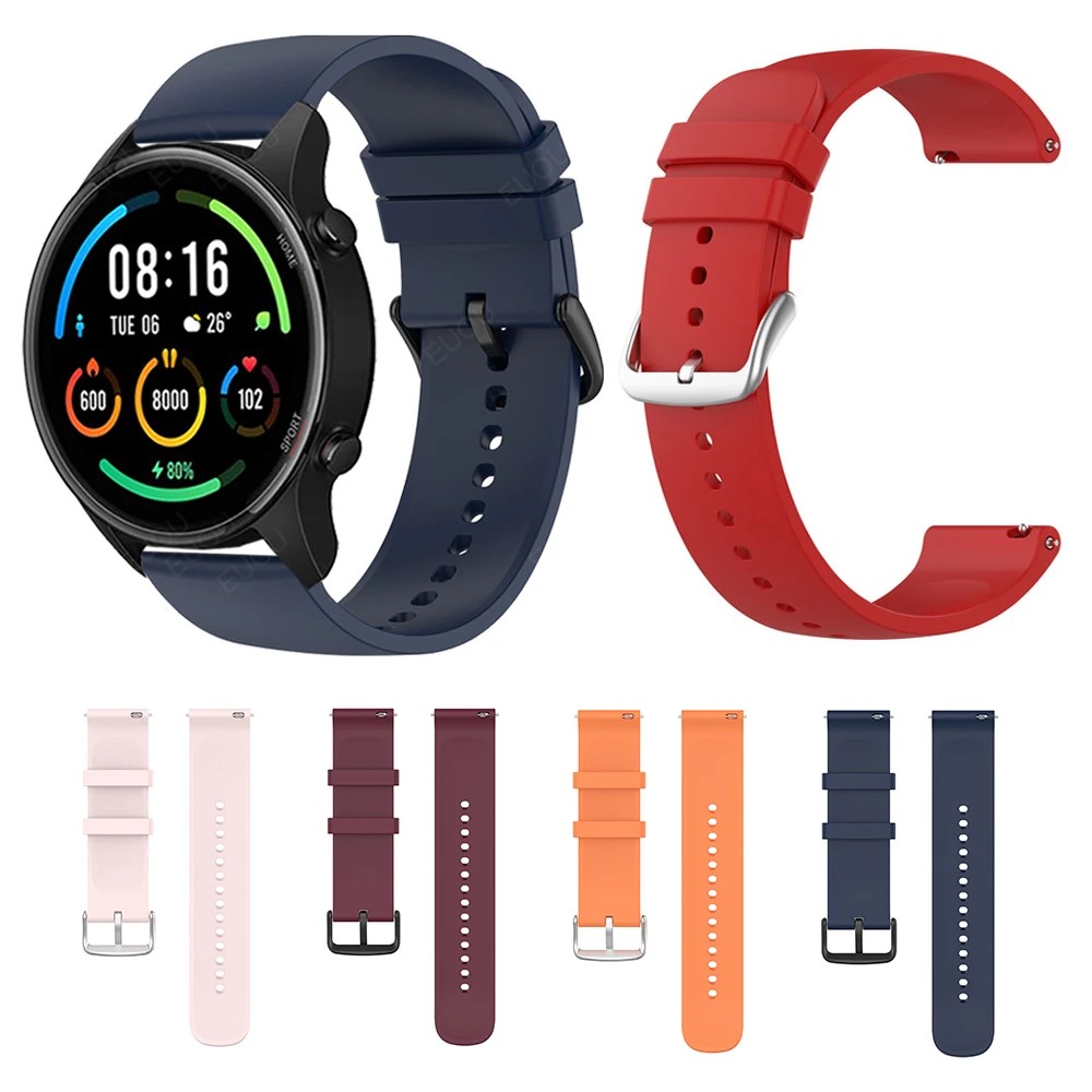 For Xiaomi Mi Watch Silicone Strap Color Sports Edition Watchband Band Bracelet Replace Accessories Wristband