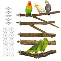parrot perches wooden bird perch stands rack play toy bird hamster cage holder rest perches platform pet accessories supplies