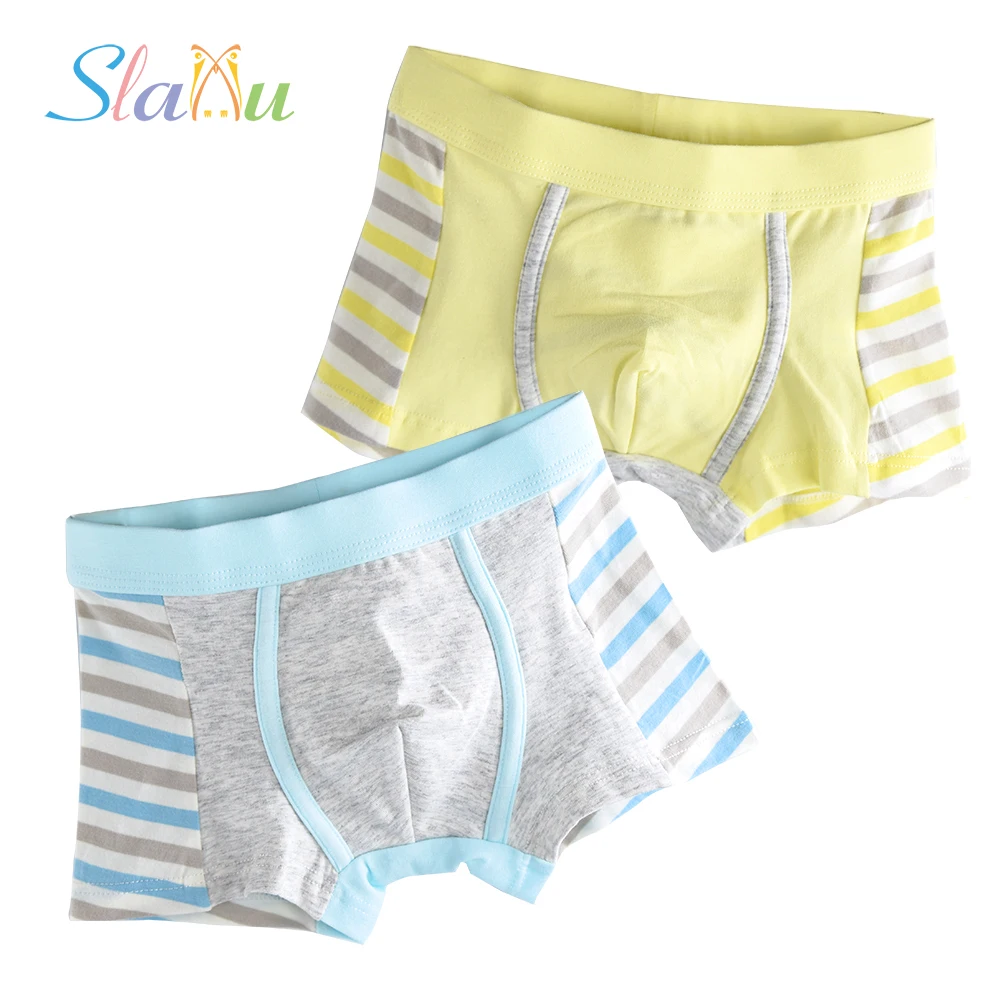 Нижнее белье для детей 2 шт./лот мягкие шорты из органического хлопка с рисунком
