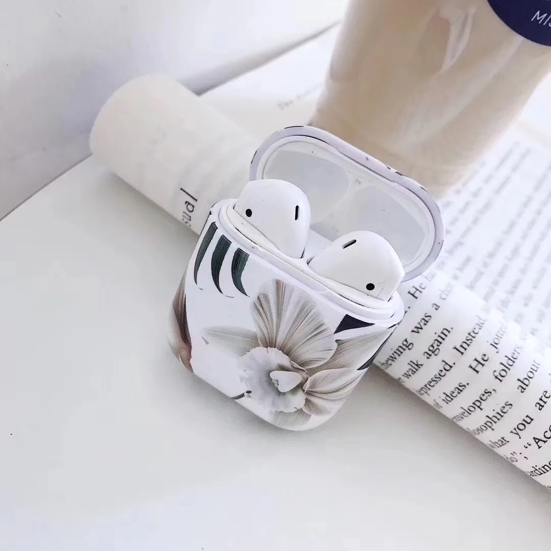 K3 For AirPods 1 2 Для AirPods Pro для переноски 1/2/3 чехол роскошный цветной чехол с цветочным рисунком для AirPods Беспроводной наушники чехол жесткий чехол fundas - Цвет: K3 For AirPods 1 2