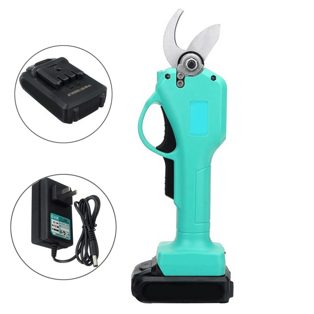

Wireless Rechargeable Pruning Shears 30mm 21V Large Fruit Pruning Tool with Lithium Ion Battery Branch Pruning Shears Gardening