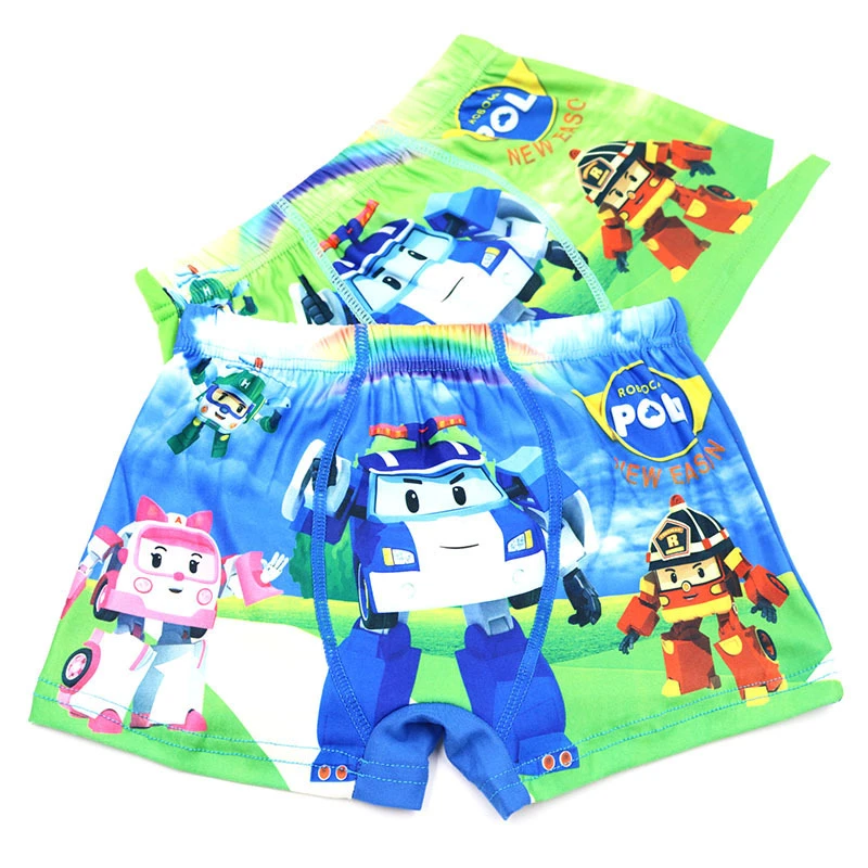 1 шт./лот детские трусы боксеры с героями мультфильмов для мальчиков и девочек