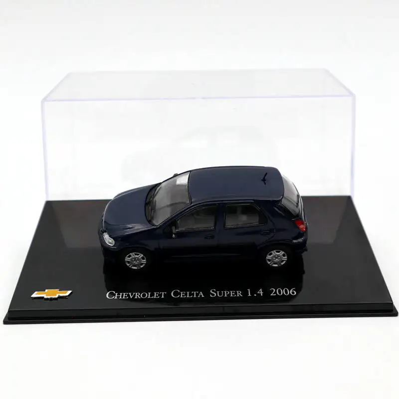 IXO 1:43 Chevrolet Celta Super 1 4 2006 темно синие модели литья под давлением коллекция