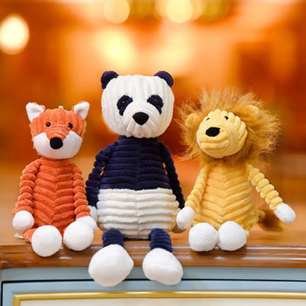 Милая плюшевая игрушка в виде животного милая мягкая Вельветовая льва слона