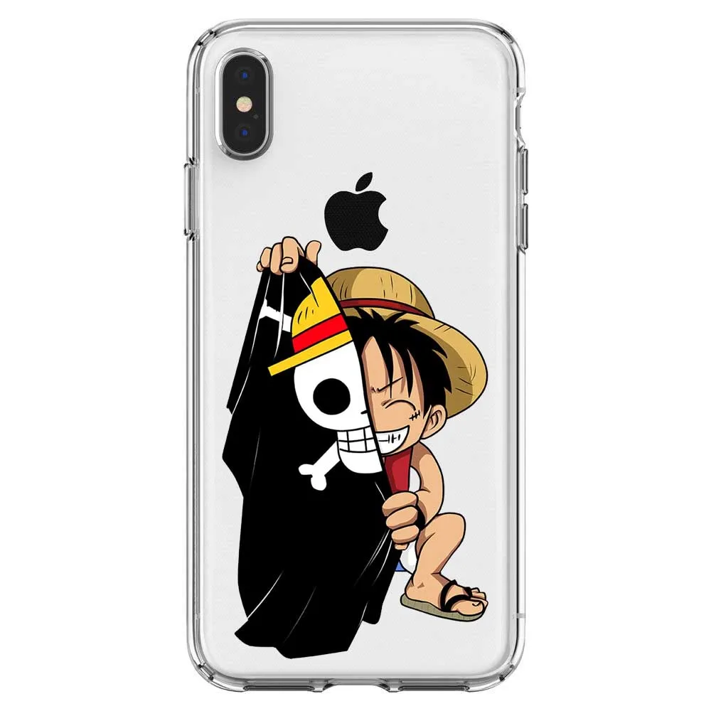 Soft silicone phone cover case for iPhone SE 11 Pro MAX 5 5S 6 6S 7 8 XR XS X10 8Plus Japanese anime Luffy Zoro Coque | Мобильные