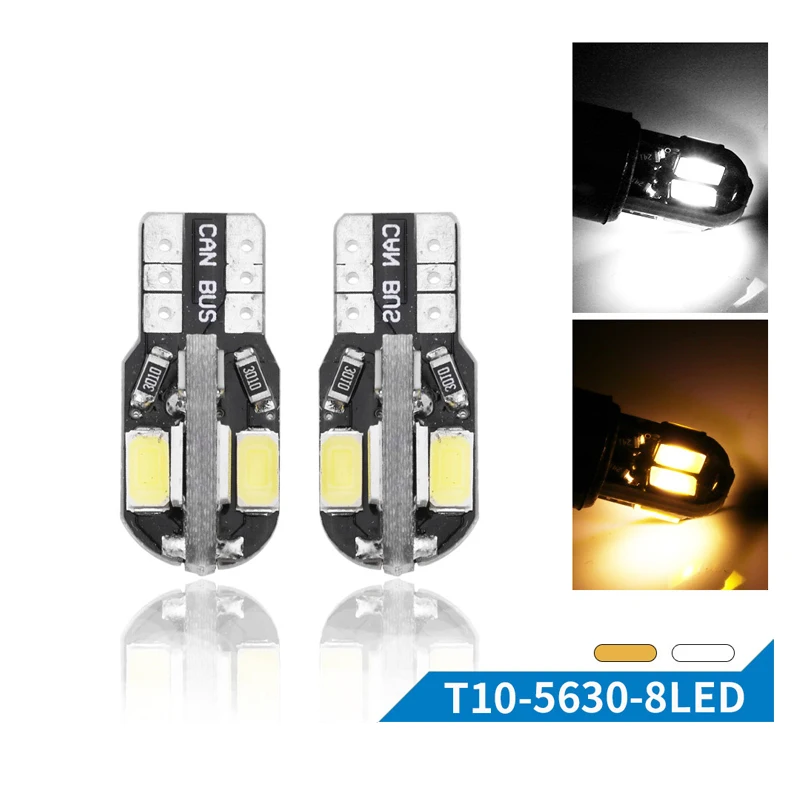 T10 8SMD 5630 Светодиодный Автомобиль светильник Canbus НЕ OBC ERROR Авто Клин лампа 2825 W5W