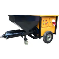 7.5kw 380v automatic fireproof coating powder wall plastering machine cement mortar concrete spraying machine with Spray gun