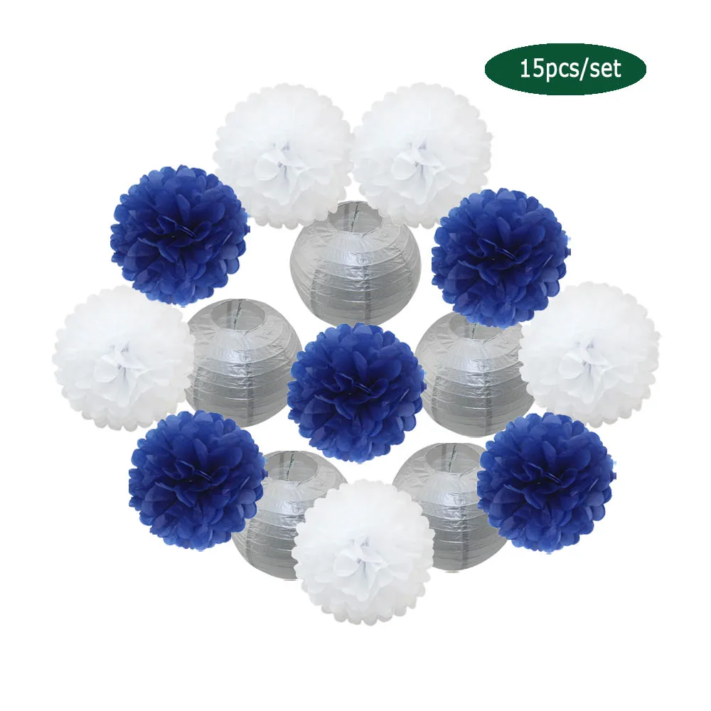 Праздничные украшения на день рождения круглые золотистые бумажные фонарики