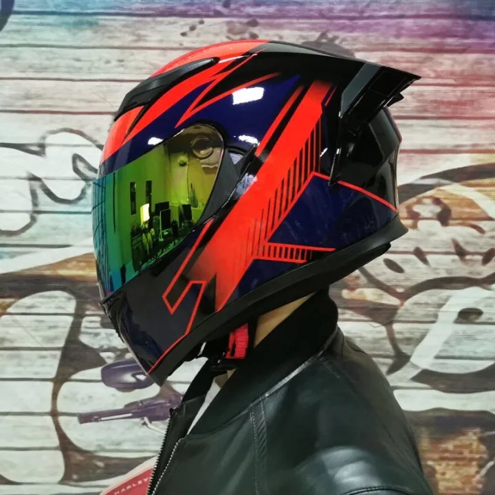 JIEKAI Полнолицевой мотоциклетный шлем городской гоночный для мотокросса