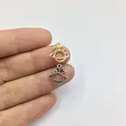 Eruifa 20 штук 10 мм Мини Землю с Стразы монета ожерелье из цинкового сплава, серьги, браслет, ювелирные изделия DIY ручной работы 2 вида цветов