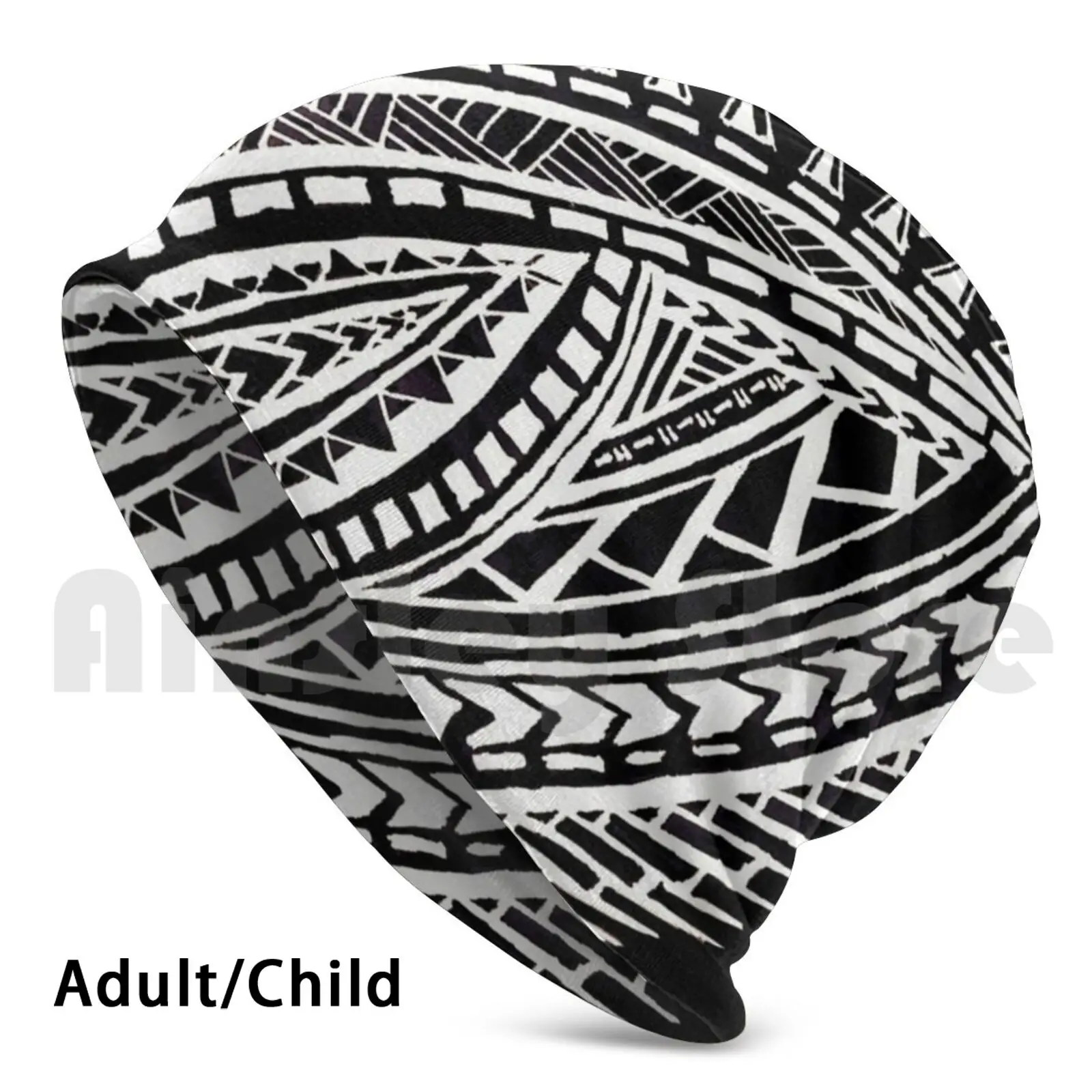 

Polynesian Tribal Beanies Knit Hat Hip Hop Family Reunion Samoan Party Pacific Festival Carnival Gatherings Date