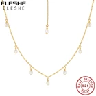 ELESHE 925 стерлингового серебра Ослепительная с открытыми пальцами и кристальной бабочкой, колье с подвеской, 18K позолота, I Love Mama ожерелье для женщин, модное ювелирное изделие