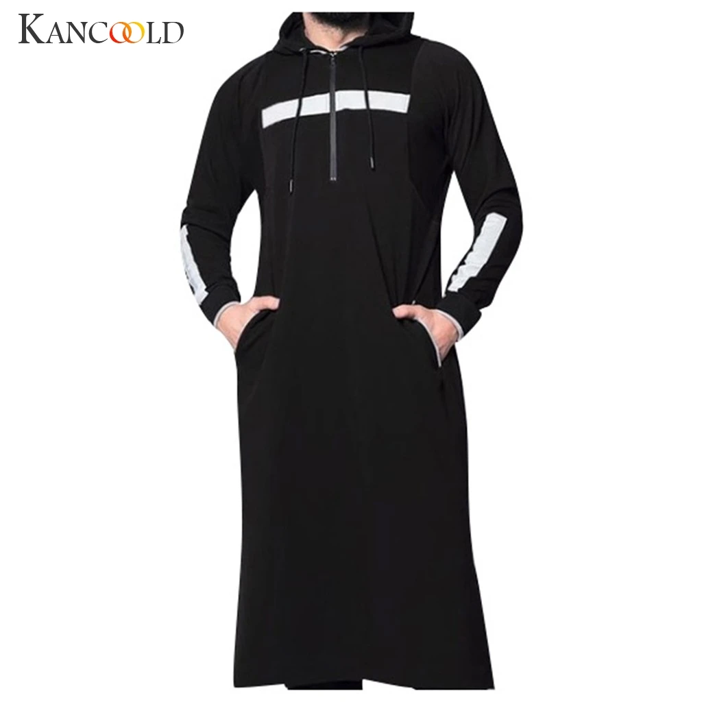 Мужская хлопковая рубашка KANCOOLD Повседневная Длинная с длинным рукавом в