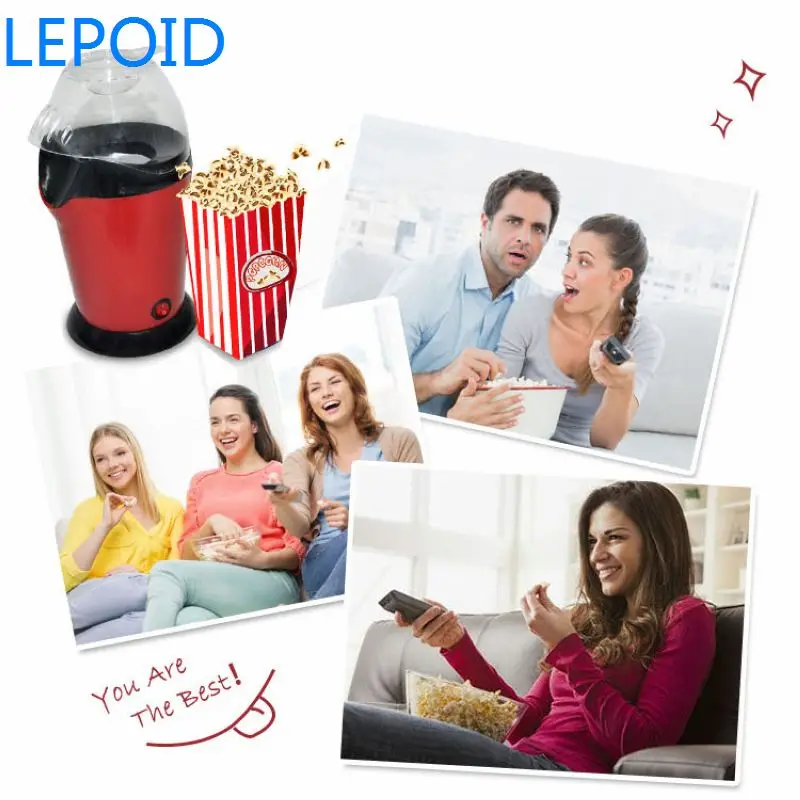 LEPOID быстро подающий горячий воздух для приготовления попкорна Поппер машина