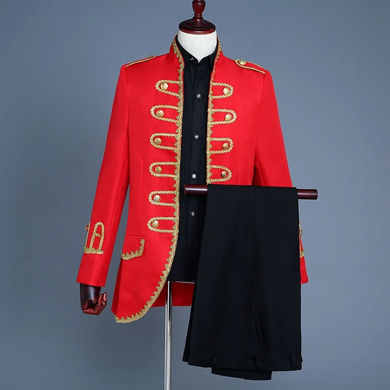 Мужской костюм для косплея двубортный приталенный в стиле ретро принца