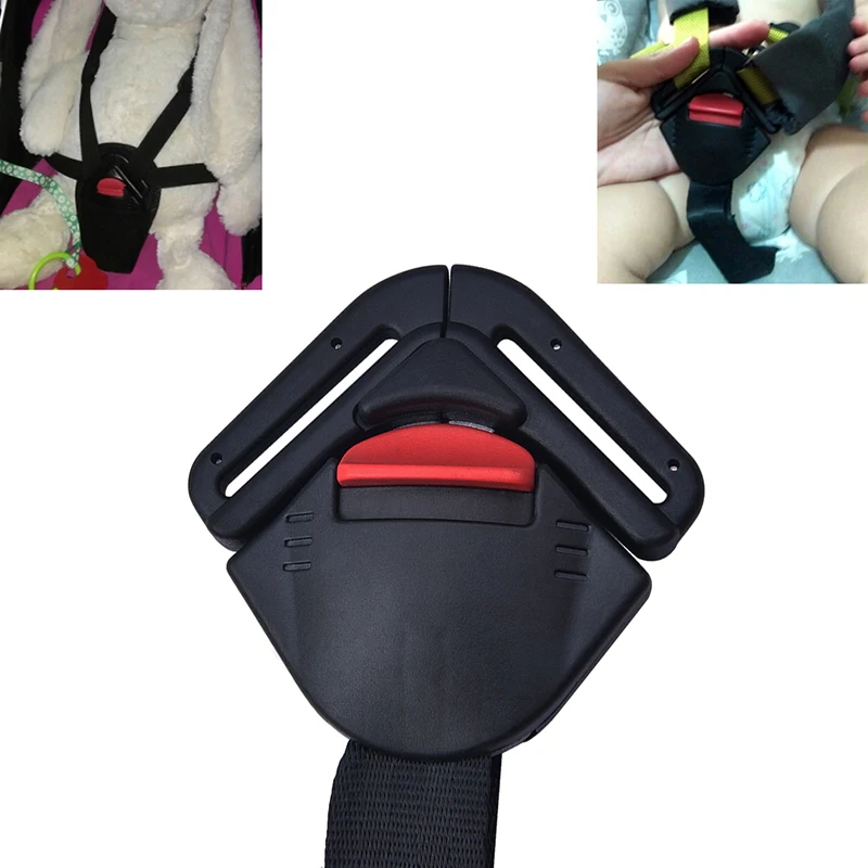 

SPEWPRP Car Baby Safety Seat Clip Fixed Lock Buckle Safe Belt Strap Child Clip Buckle Latch Car Seat Strap Belt Strong Black